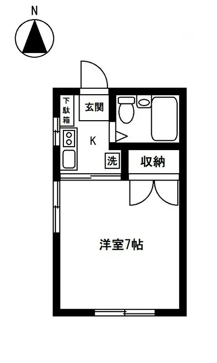 ウエストハイム谷戸 1階階 間取り