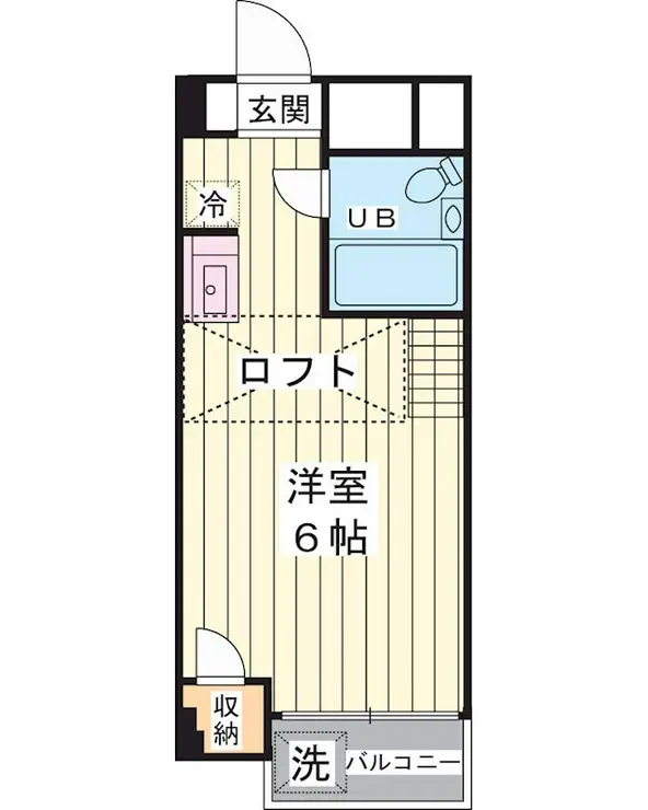 カーサ香取 3階階 間取り