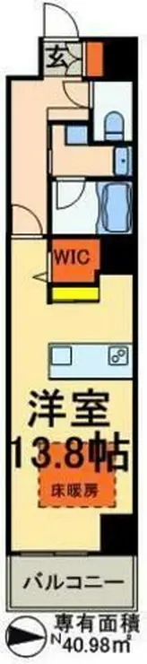 ロイヤルパークスシーサー 4階階 間取り