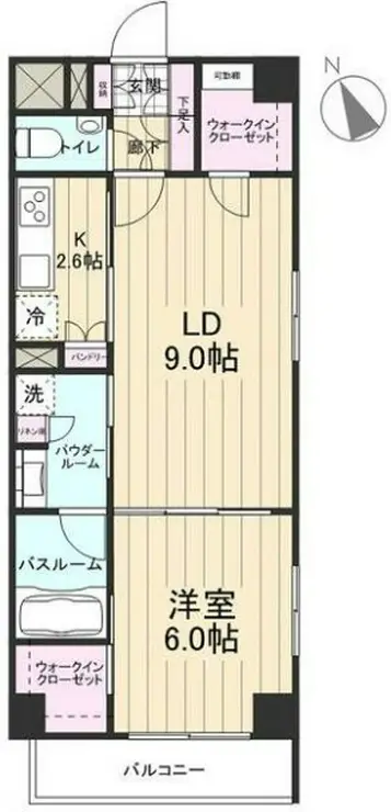 デュオステージ横濱赤門通り 6階階 間取り