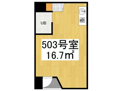 カルチャープリズム妙高(ワンルーム/5階)の間取り写真