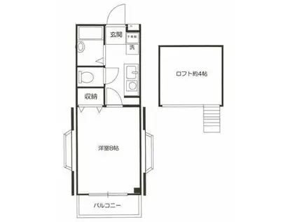 コア・フォーレストアネックスI(1K/2階)の間取り写真