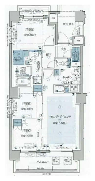 リビオ練馬北町 1階階 間取り