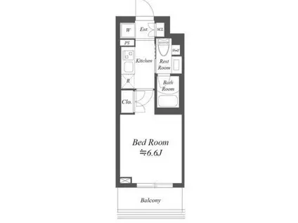 ストーリア市川行徳(1K/5階)の間取り写真