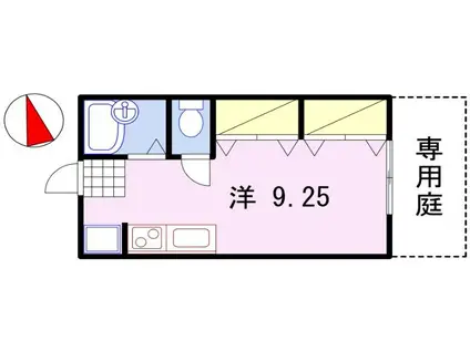 サンライフ21(ワンルーム/1階)の間取り写真