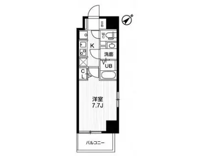NSTAGE西所沢(1K/5階)の間取り写真