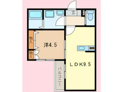 MAISON YOSHI(1LDK/2階)の間取り写真