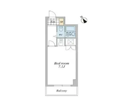 ホーユウコンフォルト神奈川新町(ワンルーム/3階)の間取り写真