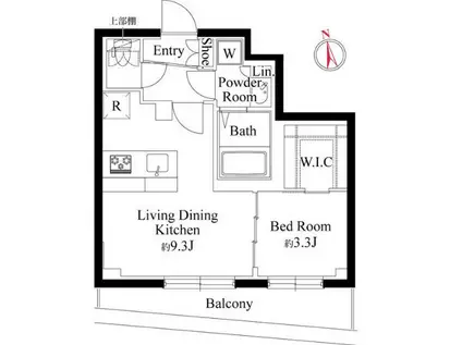 ルネサンスコート目黒南(1LDK/2階)の間取り写真