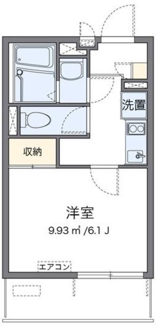 レオネクストU&SIII(1K/2階)の間取り写真