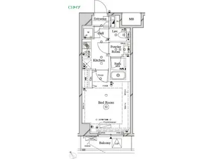 ラフィスタ尾久駅前(1K/5階)の間取り写真