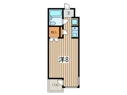 コスモポリタン(ワンルーム/3階)の間取り写真