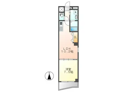 マルティーノ新栄(1LDK/9階)の間取り写真