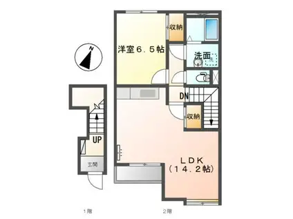 フェアリー・サラ(1LDK/2階)の間取り写真