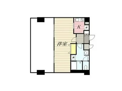 ルソレイユ21(1K/9階)の間取り写真