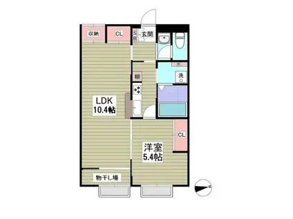 ＪＲ中央線 西八王子駅 徒歩35分 2階建 築17年(1LDK/2階)の間取り写真