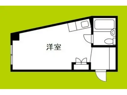 シャンブル玉出(ワンルーム/5階)の間取り写真