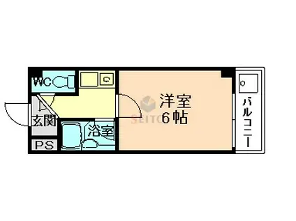 フェニックス花川(1K/1階)の間取り写真