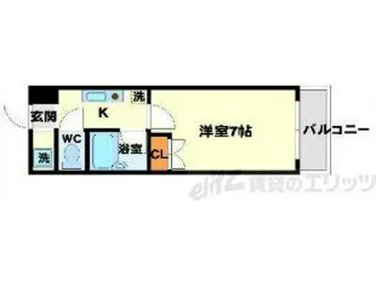 粋和ビル(1K/4階)の間取り写真