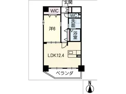 TAKAYOKO ANESIS(1LDK/5階)の間取り写真