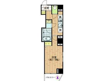 アリーチェ新御徒町(1K/3階)の間取り写真