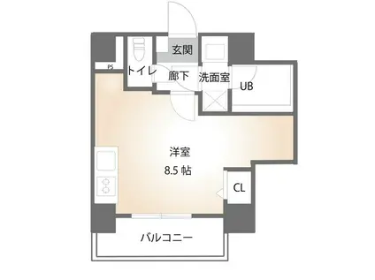 セレッソ・アクア・三上(ワンルーム/5階)の間取り写真