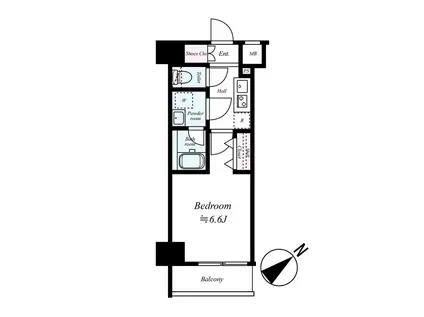 アイル横浜ベイサイド(1K/4階)の間取り写真