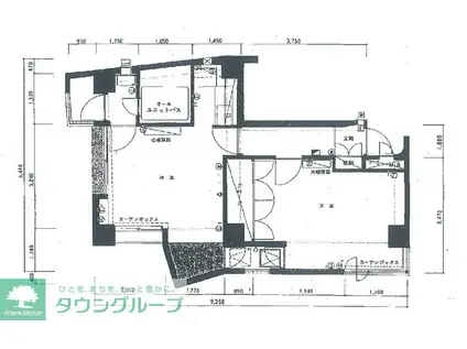 ソフトタウン白金(1LDK/3階)の間取り写真
