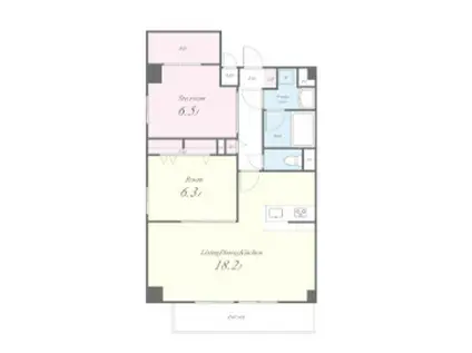 MARKS SAKURA(1SLDK/5階)の間取り写真