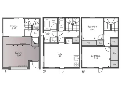 TWEED大森(2SLDK/1階)の間取り写真