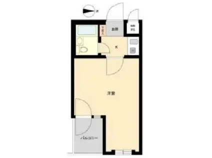 セントヒルズ・国立(1K/2階)の間取り写真