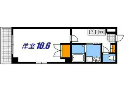 ベルフォーレ広島駅前(1K/7階)の間取り写真