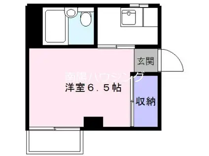 黒田ハイツ(1K/2階)の間取り写真