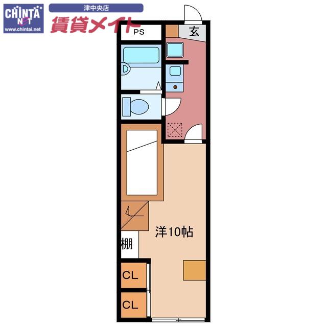 VERSA CASA(1K/1階)の間取り写真