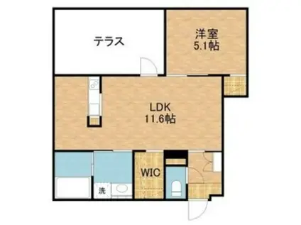 G GRANZ(1LDK/1階)の間取り写真