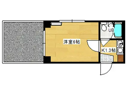 第5光和ビル(1K/1階)の間取り写真