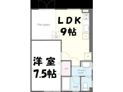 CEREZO・PASEOⅠ(1LDK/1階)の間取り写真