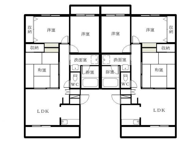 メゾン城北(3LDK/2階)の間取り写真