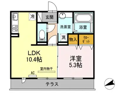 LSY 58(1LDK/2階)の間取り写真