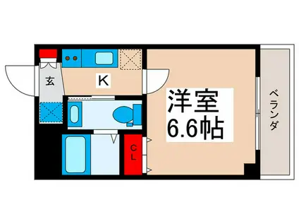 C´EST BON CHOU(1K/2階)の間取り写真