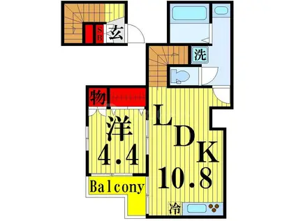 GRANDE PLAGE(1LDK/1階)の間取り写真