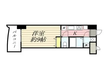 ロイヤル博多駅前(1K/5階)の間取り写真