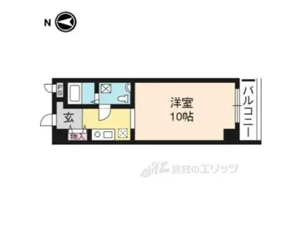 上桂くめマンション(ワンルーム/4階)の間取り写真