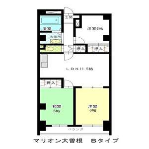 マリオン 大曽根(3LDK/5階)の間取り写真