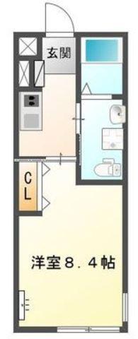 CASA21(1K/2階)の間取り写真