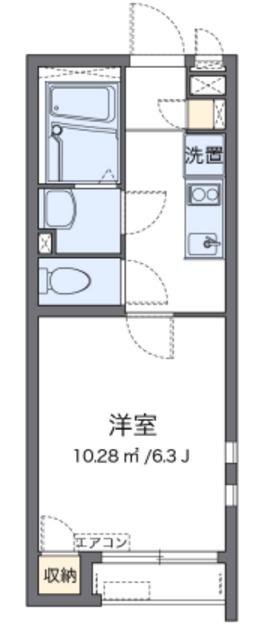 クレイノフルール高円寺(1K/1階)の間取り写真