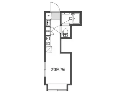 スタイルレジデンス練馬(ワンルーム/1階)の間取り写真