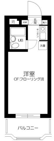 セントヒルズ上北沢(ワンルーム/2階)の間取り写真