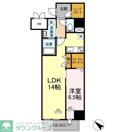 グランアビタシオンノリタケ(1LDK/8階)の間取り写真