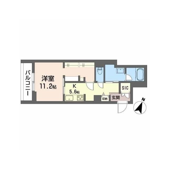 シャーメゾンAVA(1K/3階)の間取り写真